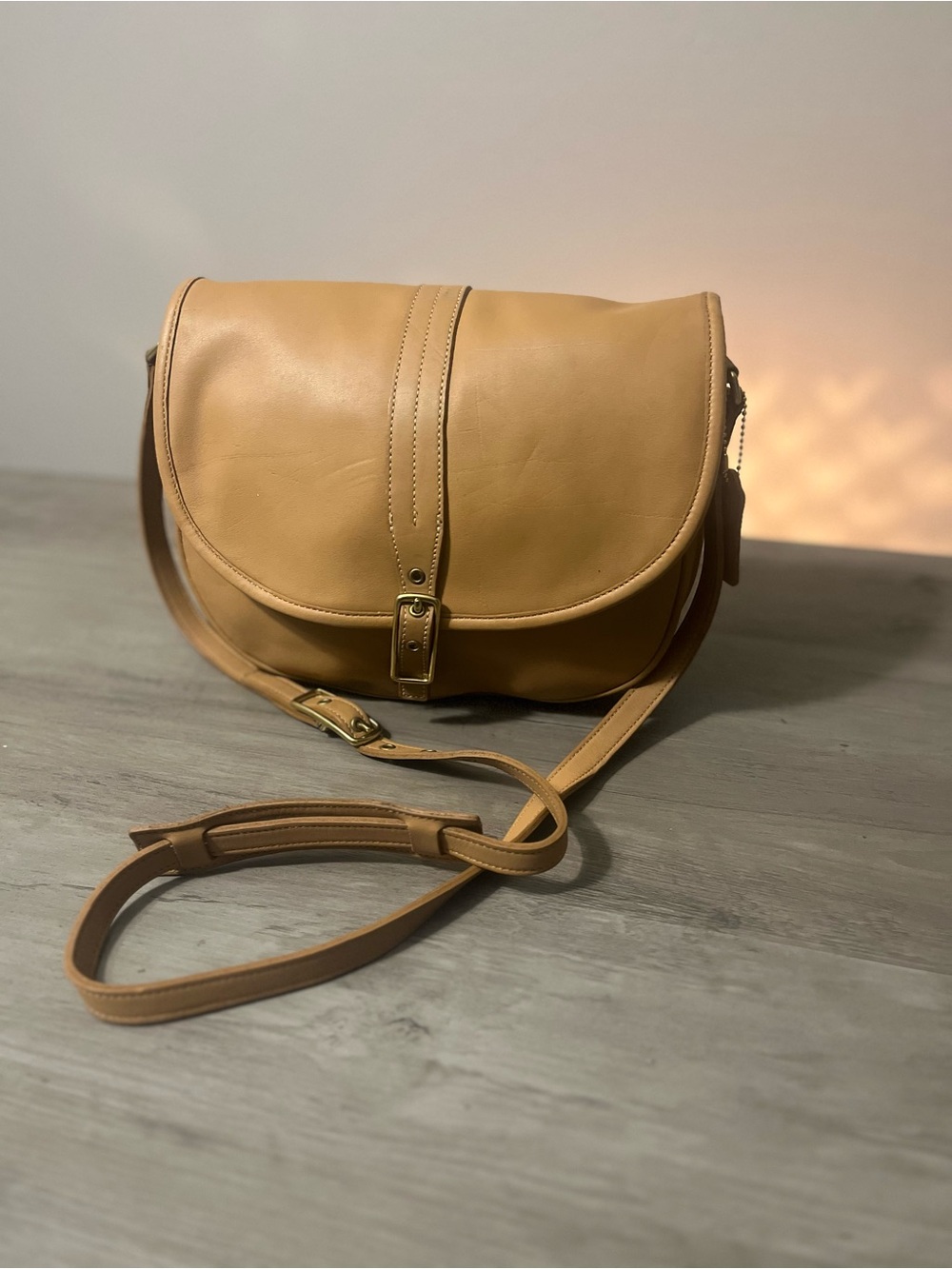 Vintage Coach Legacy West Saddle Crossbody